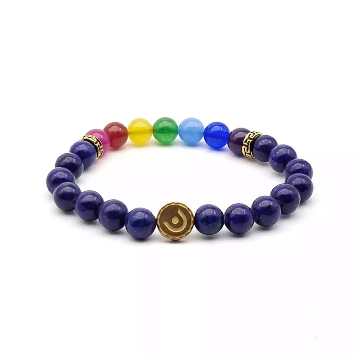 Lapis 7 Chakra Bracelet – For Intelligence And Easy Success