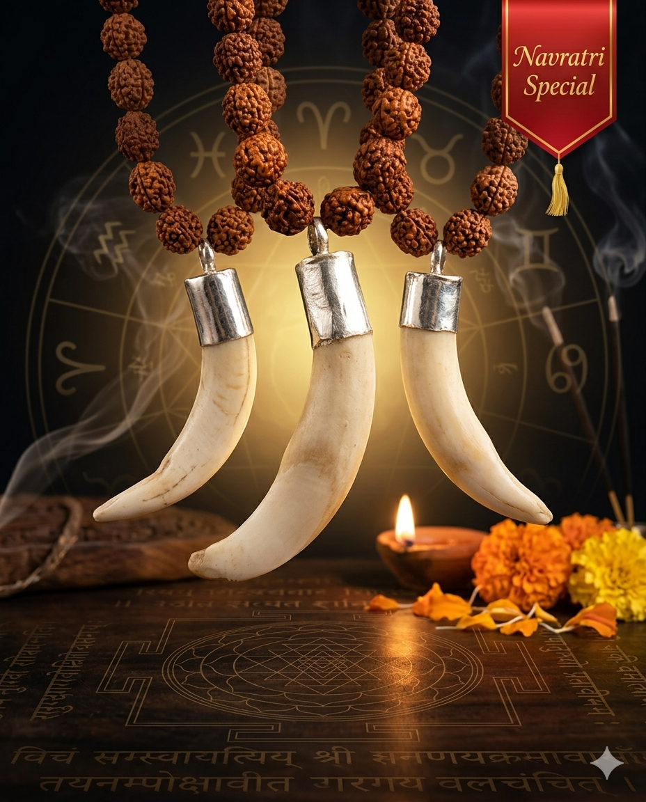 Navratri Samridhi Daant – Personalized Prosperity & Protection Talisman (Energized at Baglamukhi Temple)