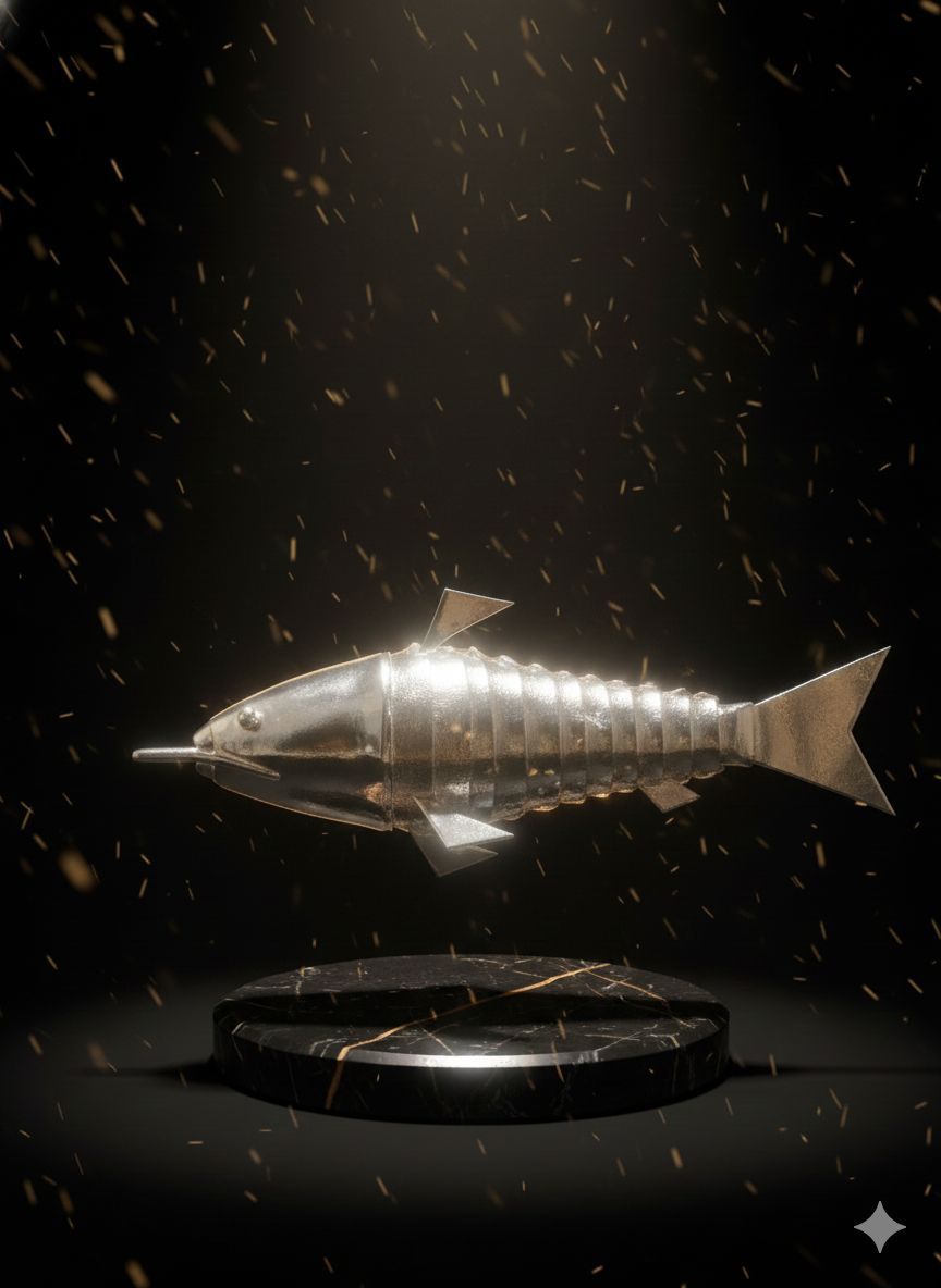 Silver Prosperity Fish – Astrological Wealth Symbol