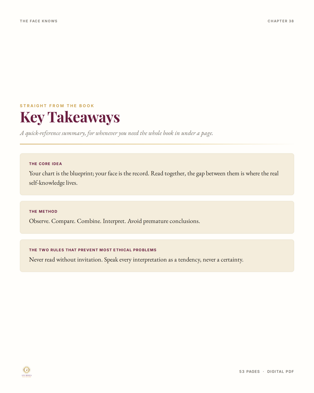 Key takeaways from The Face Knows — main insights from the face reading and Vedic astrology guide