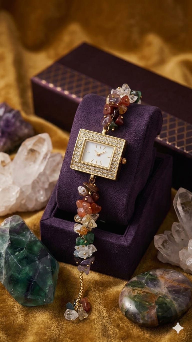 LAKSHMI YOG WATCH₹6,011....... Gomed + Citrine + Emerald ✨ Prosperity • Growth • Confidence • Opportunities